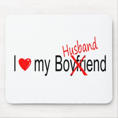 I Love My Husband Mousepad by TeeZazzle