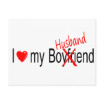 I Love My Husband postcards
