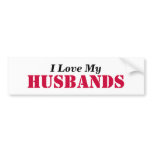 I Love My, HUSBANDS bumper stickers