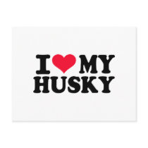 I love my Husky Postcards