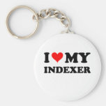 I Love My Indexer Key Chains