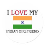I Love My Indian Girlfriend Sticker