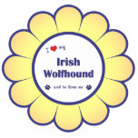 I Love My Irish Wolfhound (Male Dog) Photo Cutouts