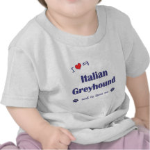 I Love My Italian Greyhound (Male Dog) T-shirts