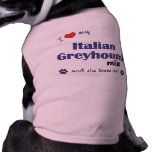 I Love My Italian Greyhound Mix (Female Dog) pet clothing