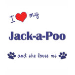 I Love My Jack-a-Poo (Female Dog) t-shirts