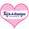 I Love My Jack-A-Ranian (Female Dog) photo sculptures