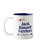 I Love My Jack Russell Terriers (Multiple Dogs) mugs