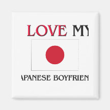 I Love My Japanese Boyfriend Fridge Magnet
