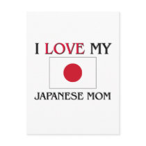I Love My Japanese Mum postcards