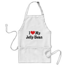 I Love My Jelly Bean Aprons