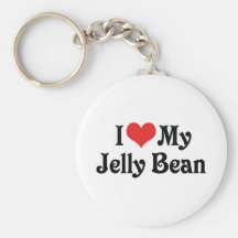 I Love My Jelly Bean Key Chain