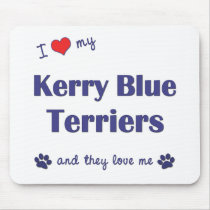 I Love My Kerry Blue Terriers (Multiple Dogs) Mouse Pad