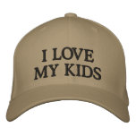 I LOVE MY KIDS embroidered hats