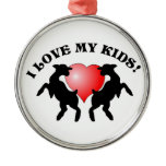 I LOVE MY KIDS (GOAT) CHRISTMAS ORNAMENT ornaments