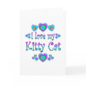 I Love My Kitty Cat cards