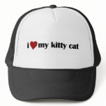 I Love My Kitty Cat hats