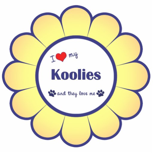 I Love My Koolies (Multiple Dogs) Photo Cut Out