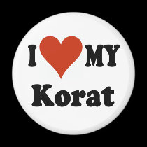 I Love My Korat Cat Merchandise magnets