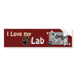 I love my Lab Bumper Sticker bumper stickers