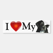 I love My Lab Bumper sticker
