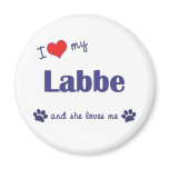 I Love My Labbe (Female Dog) magnets