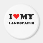 I Love My Landscaper Fridge Magnets
