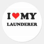 I Love My Launderer Sticker
