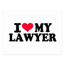 I love my Lawyer Postcards