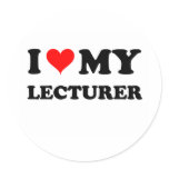 I Love My Lecturer stickers