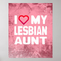 I LOVE MY LESBIAN AUNT - -.png Posters