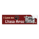 I love my Lhasa Apso Bumper Sticker bumper stickers