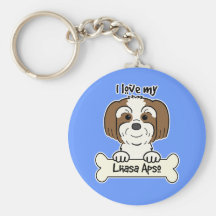 I Love My Lhasa Apso Keychains