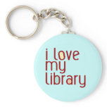 I love my library key chain
