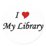 I love my library stickers