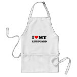 I Love My Lifeguard aprons