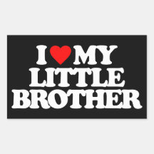 I LOVE MY LITTLE BROTHER STICKERS