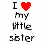 I Love My Little Sister photo sculptures