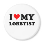 I Love My Lobbyist magnets