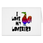 I Love My Lovebird Cards