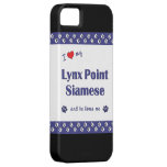 I Love My Lynx Point Siamese (Male Cat) iPhone 5 Case