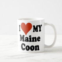 I Love My Maine Coon Coffee Mug mugs