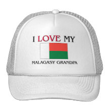 I Love My Malagasy Grandpa Mesh Hats