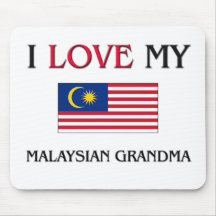 I Love My Malaysian Grandma Mouse Mat