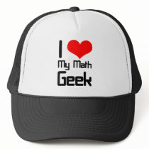 I love my math geek mesh hats