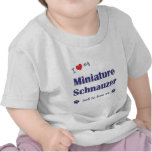 I Love My Miniature Schnauzer (Male Dog) T Shirt