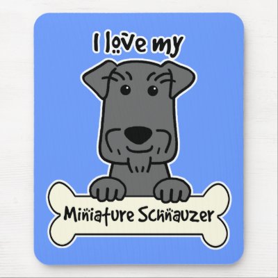cartoon miniature schnauzer