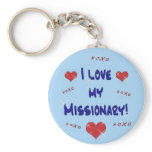 I Love My Missionary Keychain