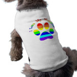 I Love My Mommies Gay Pride Dog Tees pet clothing