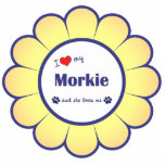 I Love My Morkie (Female Dog) Photo Cut Outs